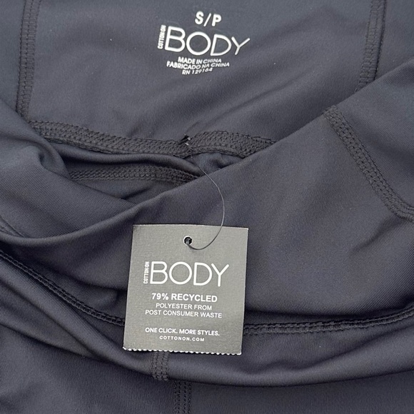 Cotton On Black Bike Shorts with Stretchy Fabric #A2 - Picture 3 of 5